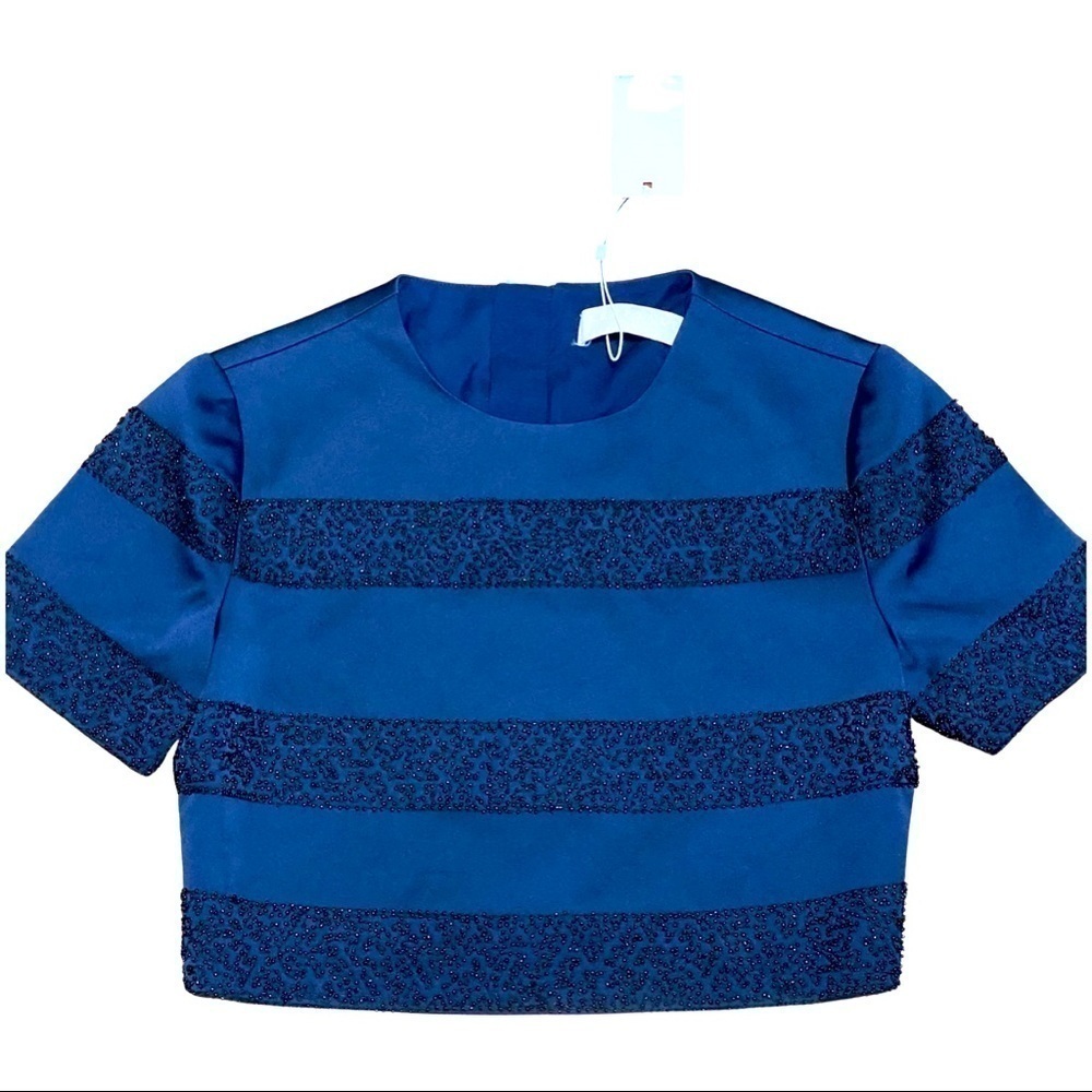 NWT Keepsake beaded cropped top